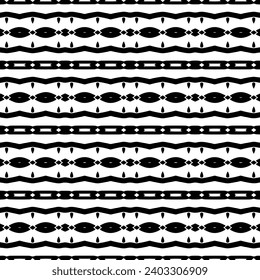 Abstract Shapes. Abstract Background Design. Vector seamless Black and White Pattern.Simple repeat pattern design.