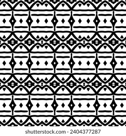 Abstract Shapes. Abstract Background Design. Vector Seamless Black and White Pattern.Simple repeat pattern design.