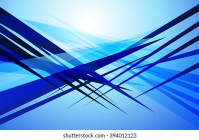 Abstract Shapes Background Edgy Sharp Blue Stock Vector (Royalty Free ...
