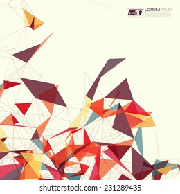 Abstract shapes background | EPS10 Futuristic Design