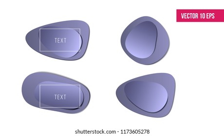 Abstract shapes background. Fluid organic colorful shapes. 