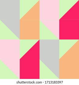Abstract Shapes Background, in grey, pink, cerise, and chartreuse