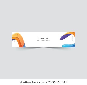 Fondo de Formas Abstractas linkedin Plantilla de Anuncio
