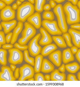 Abstract shapes background. Natural organic cell texture seamless pattern. Chaotic fractal geometric elements. Close up. Science biology background under the microscope. Medicine and biology set.