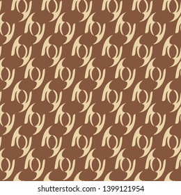Abstract shapes background. Seamless pattern. Vector.
