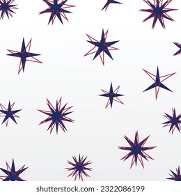 abstrakte Formen, Hintergrund, Sternsymbol-Muster mit attraktiven Formen und Farben. Vektorgrafik für Banner, Grußkarten, soziale Medien, Poster, Geschenkverpackung.
