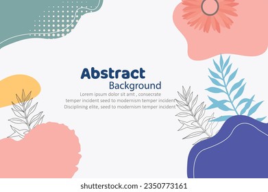 Abstract shapes background with vector design