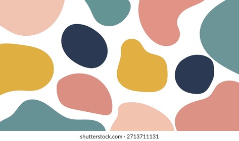 Diseño de Vector de fondo de Formas Abstractas para Fondo de pantalla y patrón textil