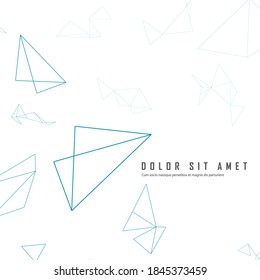 Abstract shapes background. Vector futuristic design