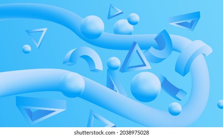 abstract shapes background. Vector illustration