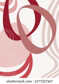 Abstract shapes background vector illustration. Wallpaper, social media, print, backdrop, wall art, poster, home decor, card, banner, invitation, cover or package design.