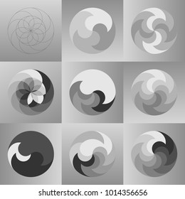 Abstract shapes, the basis of the logo of something