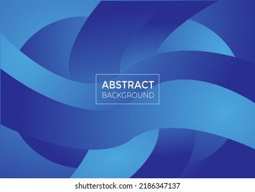 Abstract Shapes Blue Color Background Design