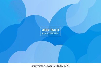 Resumen de formas azul composición de gradiente de cielo azul fluido fondo vectorial líquido
