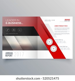 abstract shapes booklet brochure template design. Magazine cover page