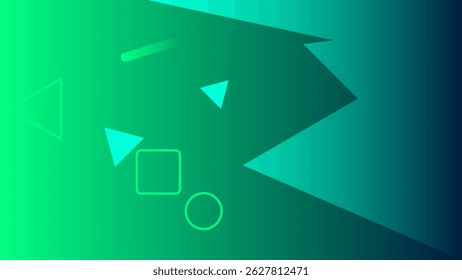 Abstract Shapes with Bright Color Contrast