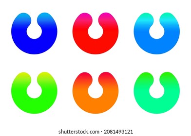 Abstract Shapes In Bright Gradient Colors
