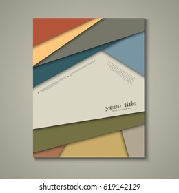 Abstract shapes brochure design