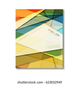 Abstract shapes brochure design
