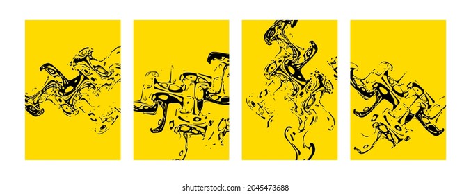 abstract shapes with card and cover background