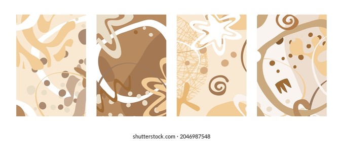abstract shapes with card and cover background