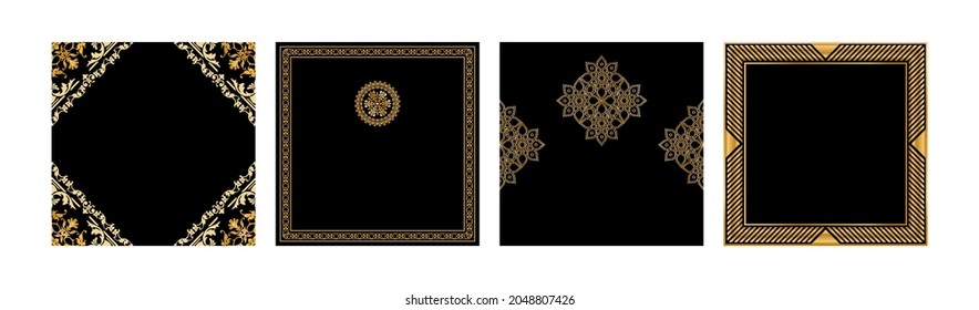 abstract shapes with card and cover background