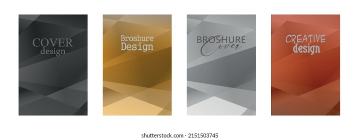 abstract shapes with card and cover background