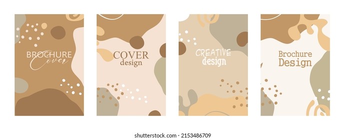 formas abstractas con fondo de tarjeta y cubierta