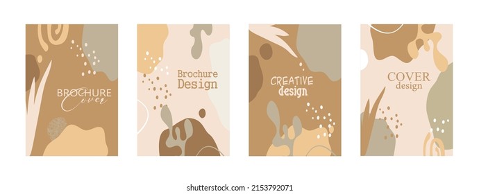abstract shapes with card and cover background