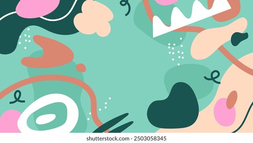 Abstract shapes chaotic background vector design in eps 10