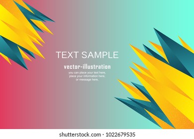 Abstract Shapes Colorful Background - Vector illustration
