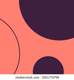 abstract, shapes , colorful, indigo, coral wallpaper background vector illustration