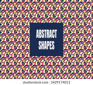 Abstract Shapes Colorful Pattern Vector