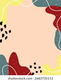 Composición de Formas Abstractas para diseños artísticos y estética moderna