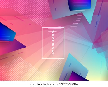 Abstract shapes composition, Geometric background