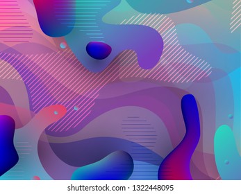 Abstract shapes composition, Geometric background