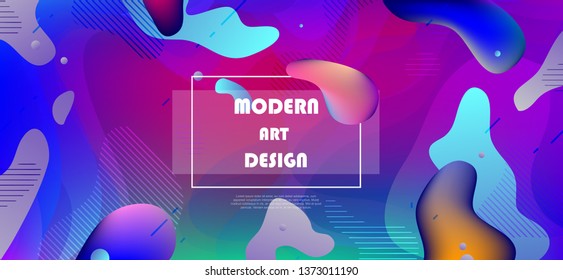 Abstract shapes composition, Geometric background