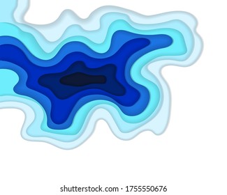 Abstract shapes composition, vector graphic design, background