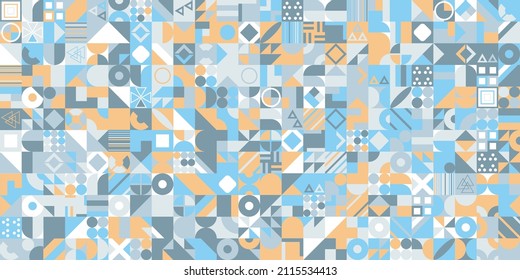 Abstract shapes compositions. Colorful background