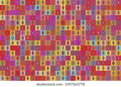 Abstract shapes compositions. Colorful Vector background