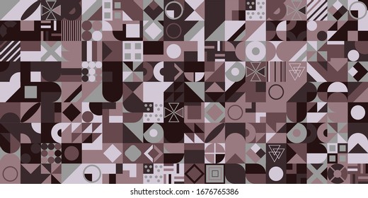 Abstract shapes compositions. Colorful Vector background
