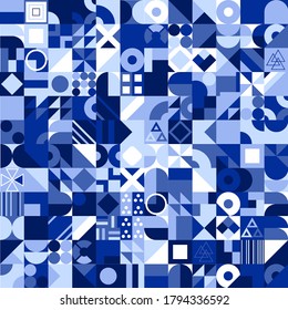 Abstract shapes compositions. Colorful Vector background