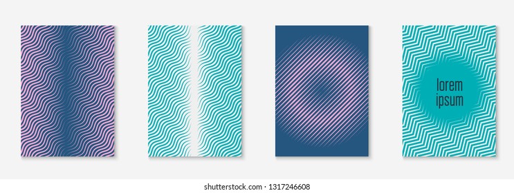 Abstract shapes cover. Hipster mobile screen, certificate, banner, flyer mockup. Blue and purple. Abstract shapes cover and template with line geometric elements.