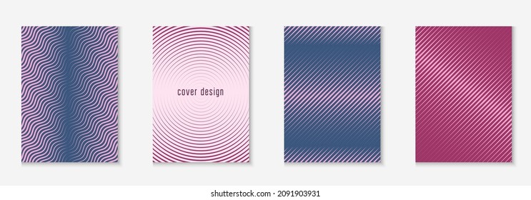 Cubierta de formas abstractas. Presentación mínima, pancarta, volante, fondo de pantalla. Púrpura y rosa. Las formas abstractas cubren y planean con elementos geométricos de línea.