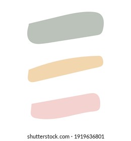 Abstract Shapes For Create Your Own Art. Hand drawn various shapes and doodle objects. Abstract contemporary modern trendy vector. Design for card, print , logos, branding, mood boards, poster