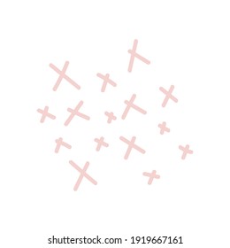 Abstract Shapes For Create Your Own Art. Hand drawn various shapes and doodle objects. Abstract contemporary modern trendy vector. Design for card, print , logos, branding, mood boards, poster