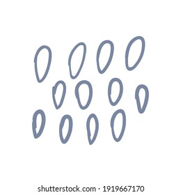 Abstract Shapes For Create Your Own Art. Hand drawn various shapes and doodle objects. Abstract contemporary modern trendy vector. Design for card, print , logos, branding, mood boards, poster