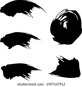 Abstract Shapes For Create Your Own Art. Hand drawn various shapes and doodle objects. Abstract contemporary modern trendy vector. Design for card, print, logos, branding, mood boards, poster