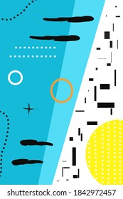 Abstract shapes design illustration for background 