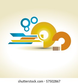 diseño de formas abstractas arte de fondo